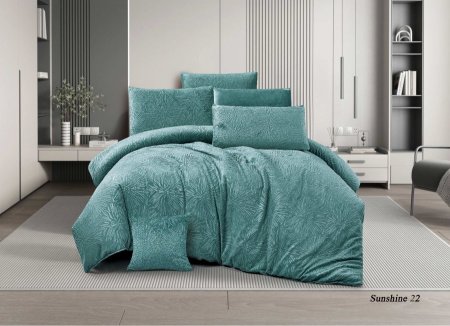 طقم ملاحف شتوي مجوز sunflower 22 تركواز